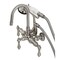Kingston Brass CA7T8 3-3/8" Tub Wall Mount Clawfoot Tub Faucet with Hand Shower, Brushed Nickel CA7T8 - alternate 1